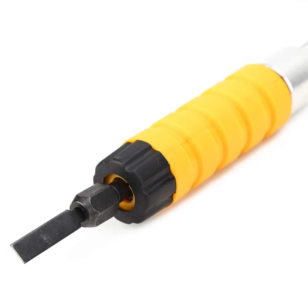 Set di strumenti per carpenteria con scalpello intaglio elettrico per la lavorazione del legno Manico giallo senza sforzo con set di strumenti per chiavi