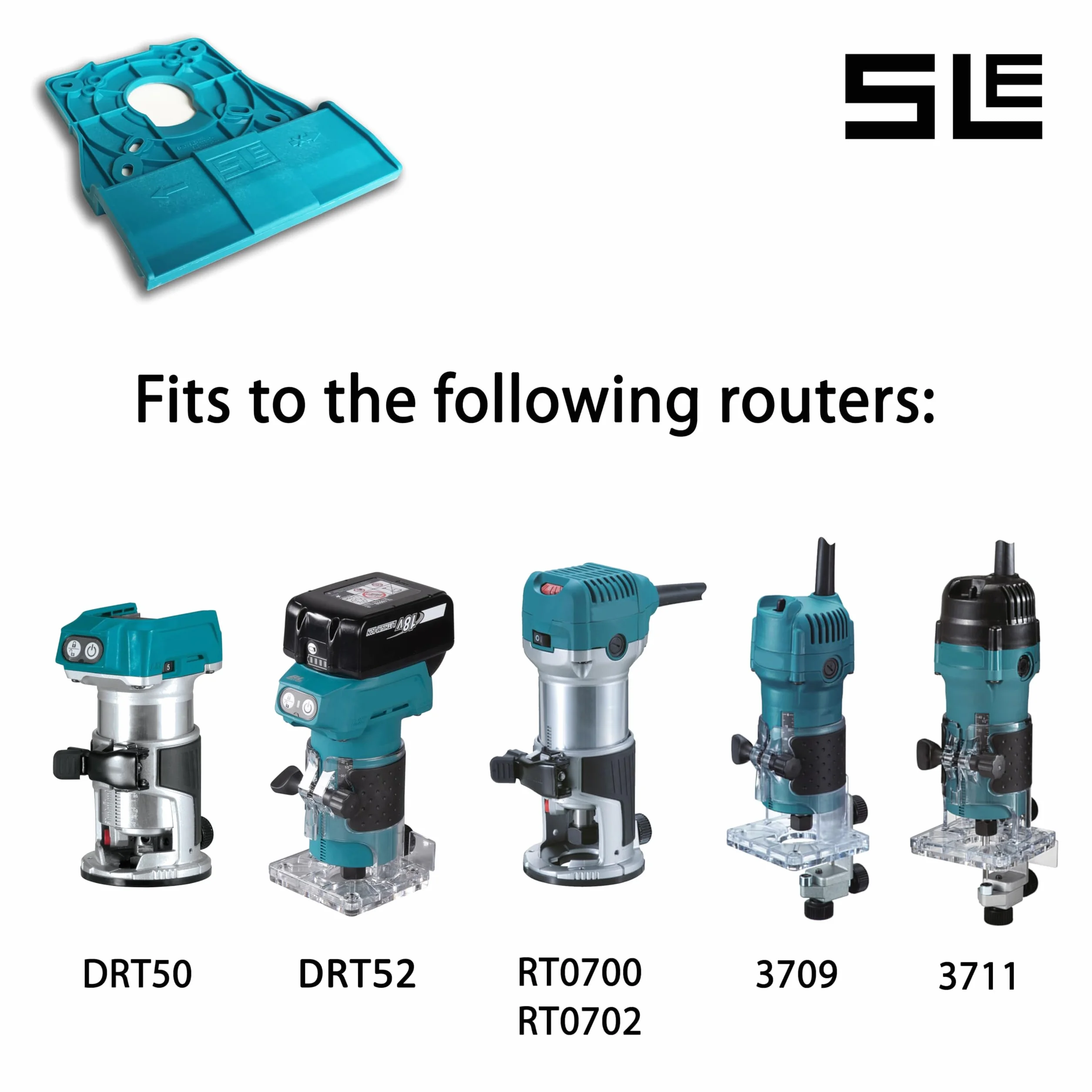Adattatore professionale per guida per Makita DRT50 / RT0700C / RT0702C / RT0700 / 3709/3711 per Makita/Bosch/Festool/Mafell