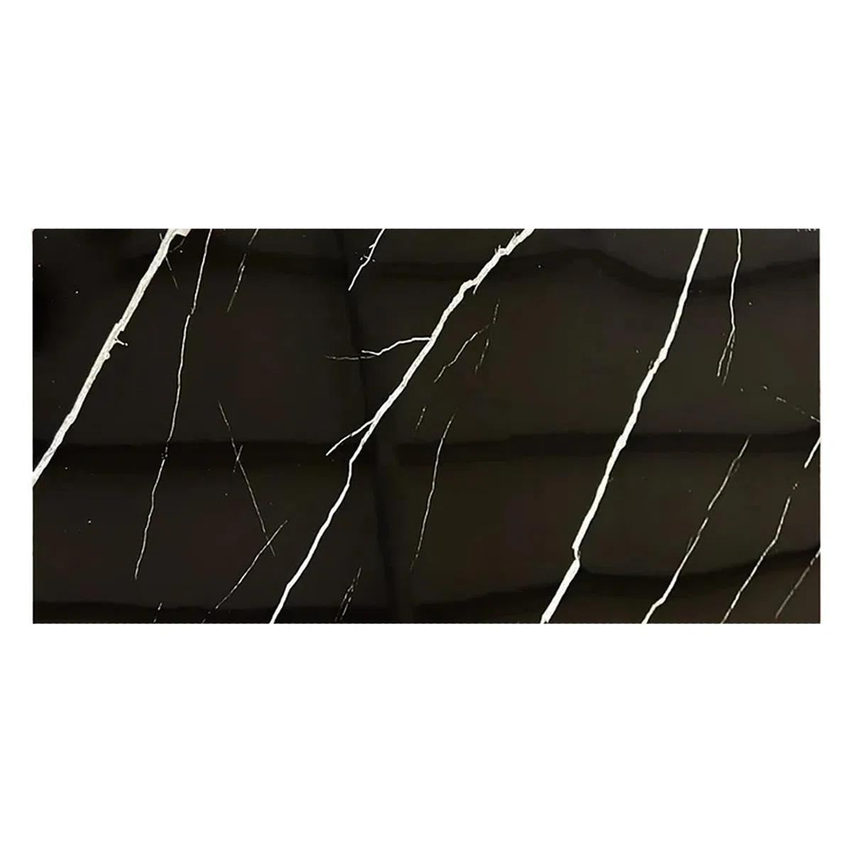 IZODEKOR Rivestimento da Parete Effetto Marmo, 120 x 60 cm, Alternativa alle Piastrelle da Bagno/Cucina, Pannelli per Bagno | Black Lightning