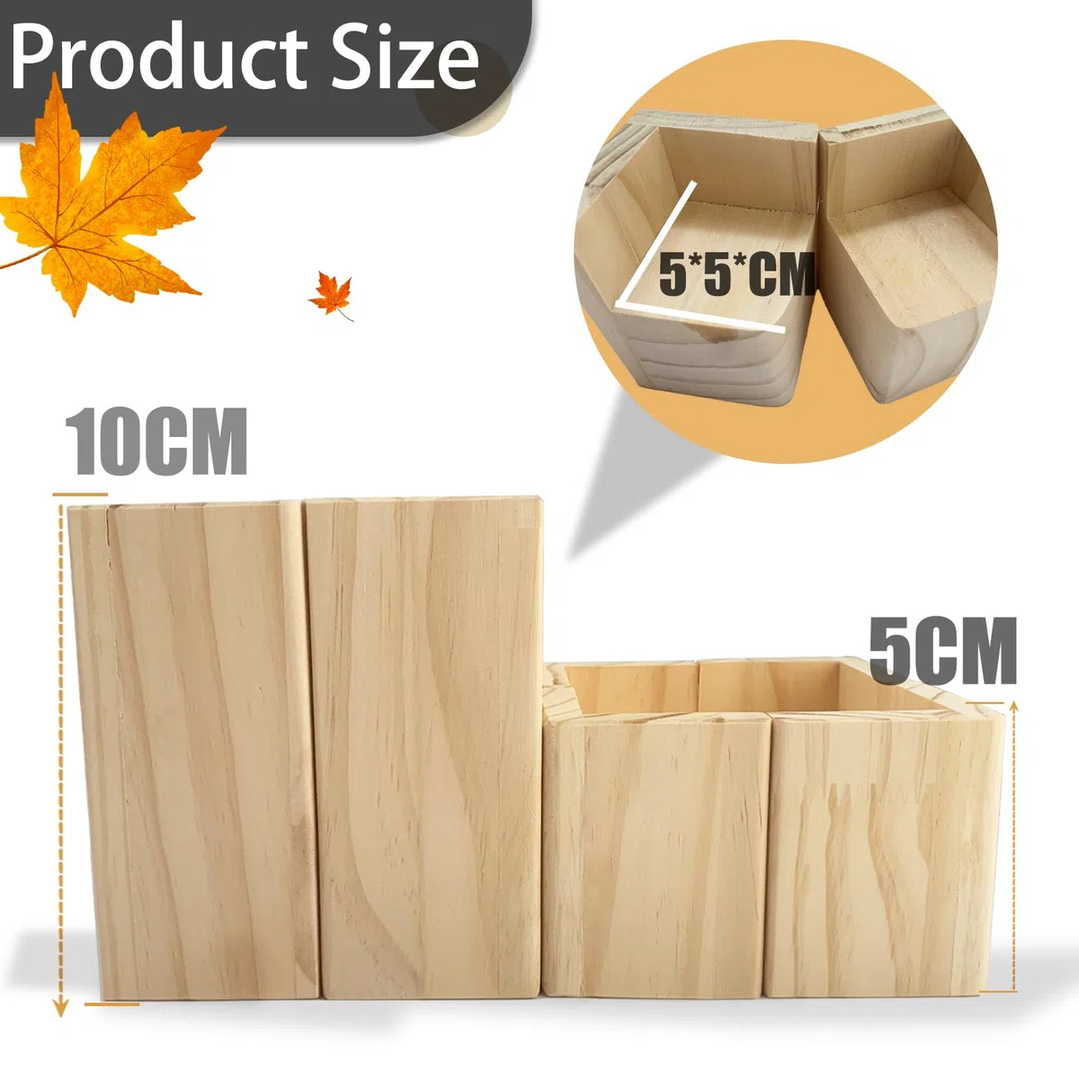 4 Pezzi Riser Letto, Sollevatore di Mobili Legno Massello Rialzi Regolabili, per Tavolo o Rialzi per Mobili, Proteggi Pavimenti e superfici
