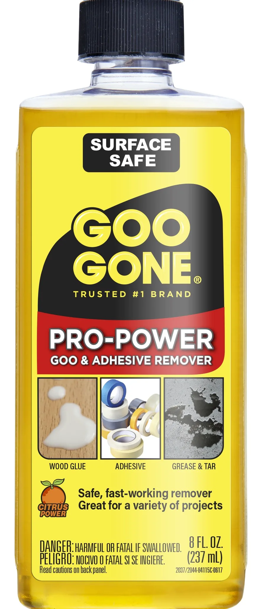 Goo Gone Pro-Power – Superficie Safe, Remover, Grande Pulitore, Nessun Odore duro, Può essere utilizzato su strumenti e macchinari, 8 oz