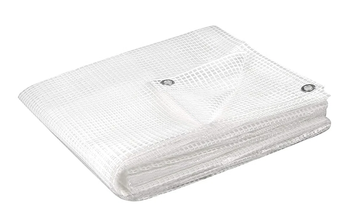 NG NICCOLAI TELO OCCHIELLATO E RETINATO TRASPARENTE CON TRAMA BIANCA VARIE MISURE (3,0X3,5 mt)