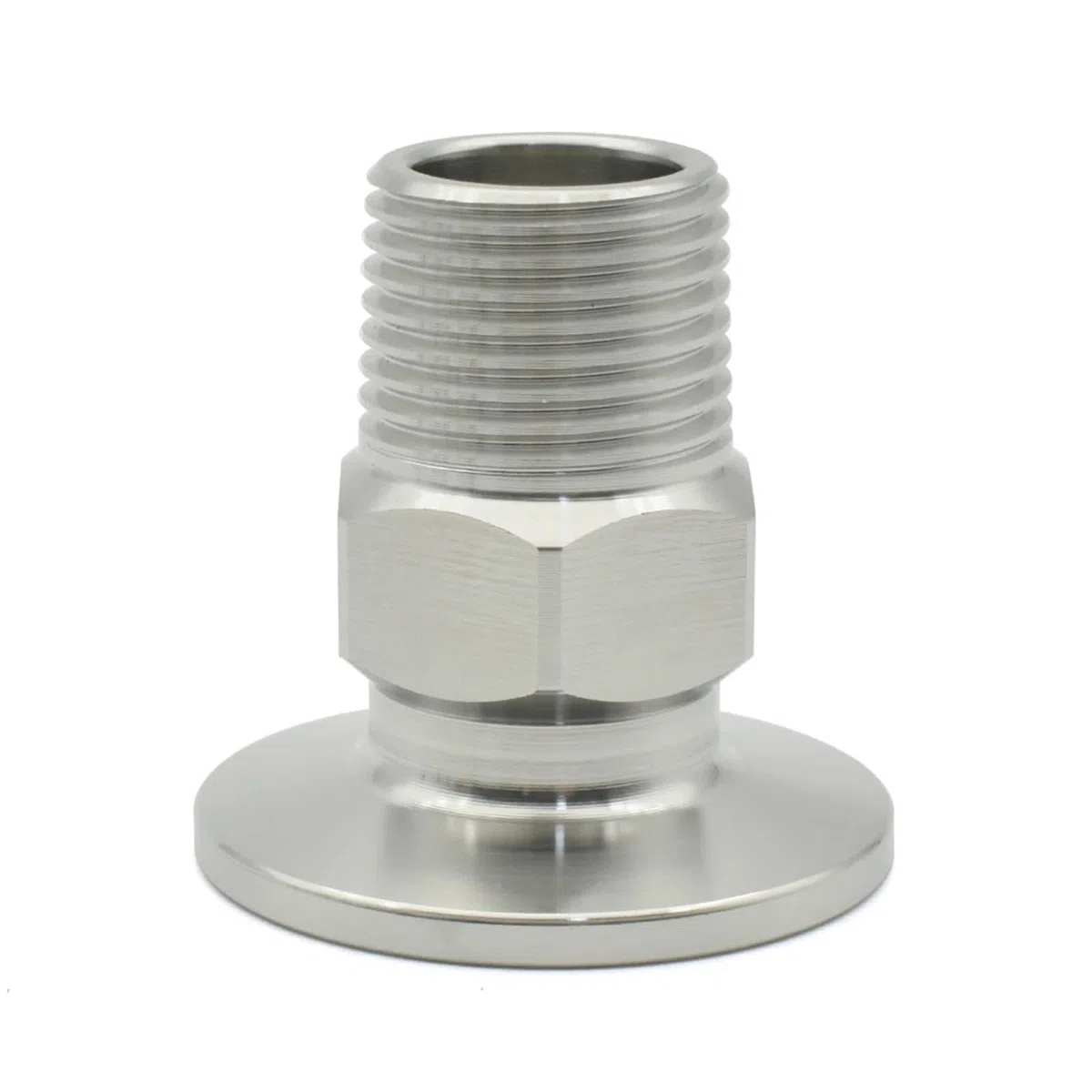 KF16 KF25 KF40 KF50 Adattatore for Giunto Esagonale con Flangia for Vuoto Acciaio Inossidabile 304 Filettatura Esterna BSP 1/8 "1/4" 1/2" 3/4" 3/8" 1" 11/4" 11/2" 2"(KF40-OD 1 inch)