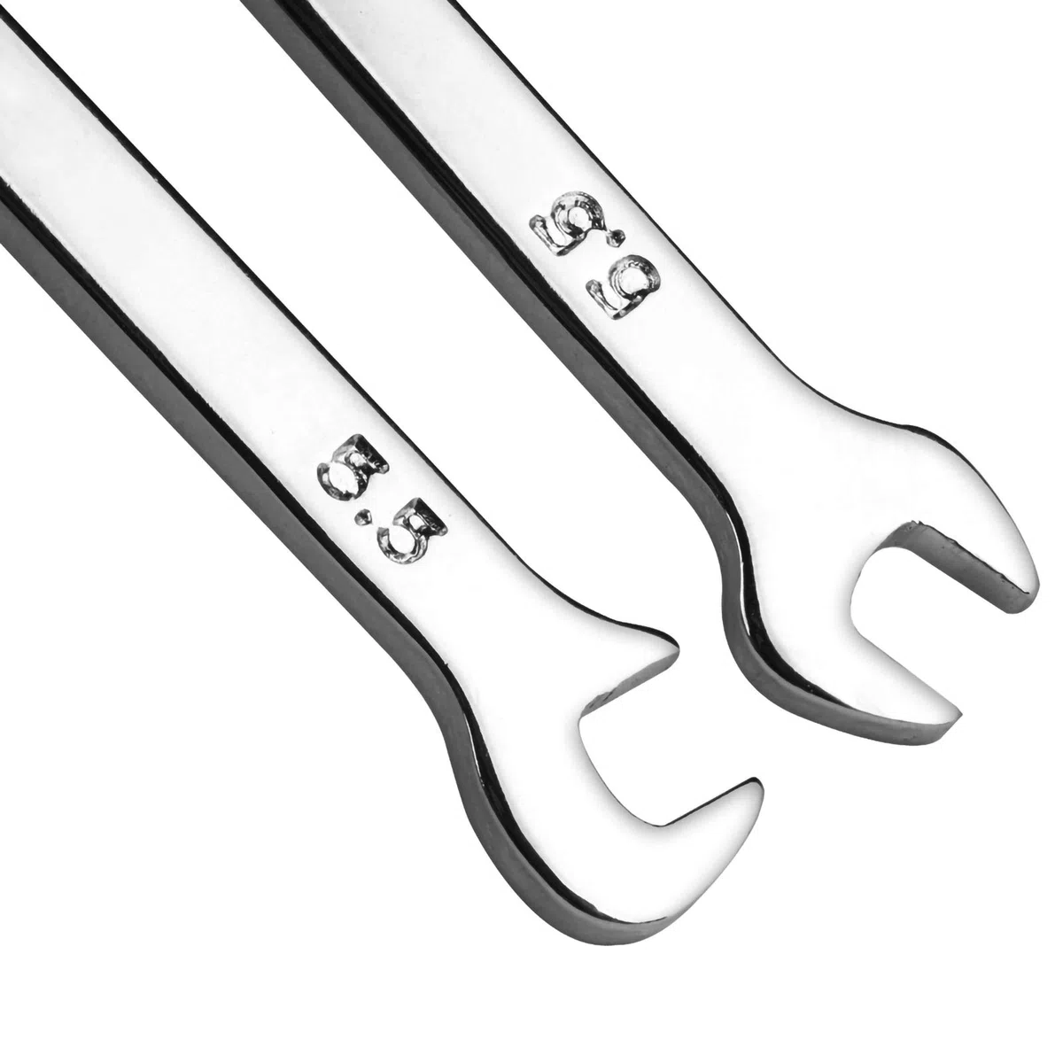 Larcele Mini Chiavi Combinate Metriche, Set di 7 Chiavi a Forchetta Doppia 3-5.5 mm, Acciaio CR-V MNBS-07