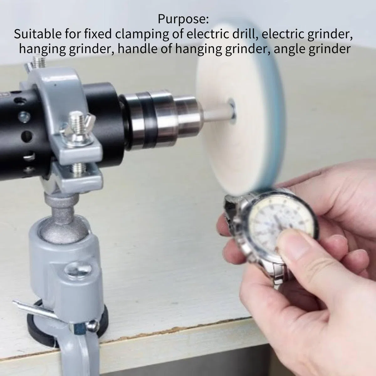 Supporto Per Trapano Elettrico Supporto Per Morsa Per Smerigliatrice Multifunzione a 360 Gradi Supporto Per Morsa da Banco Per Morsa da Banco Trapano Elettrico Per Smerigliatrice Elettrica Sm