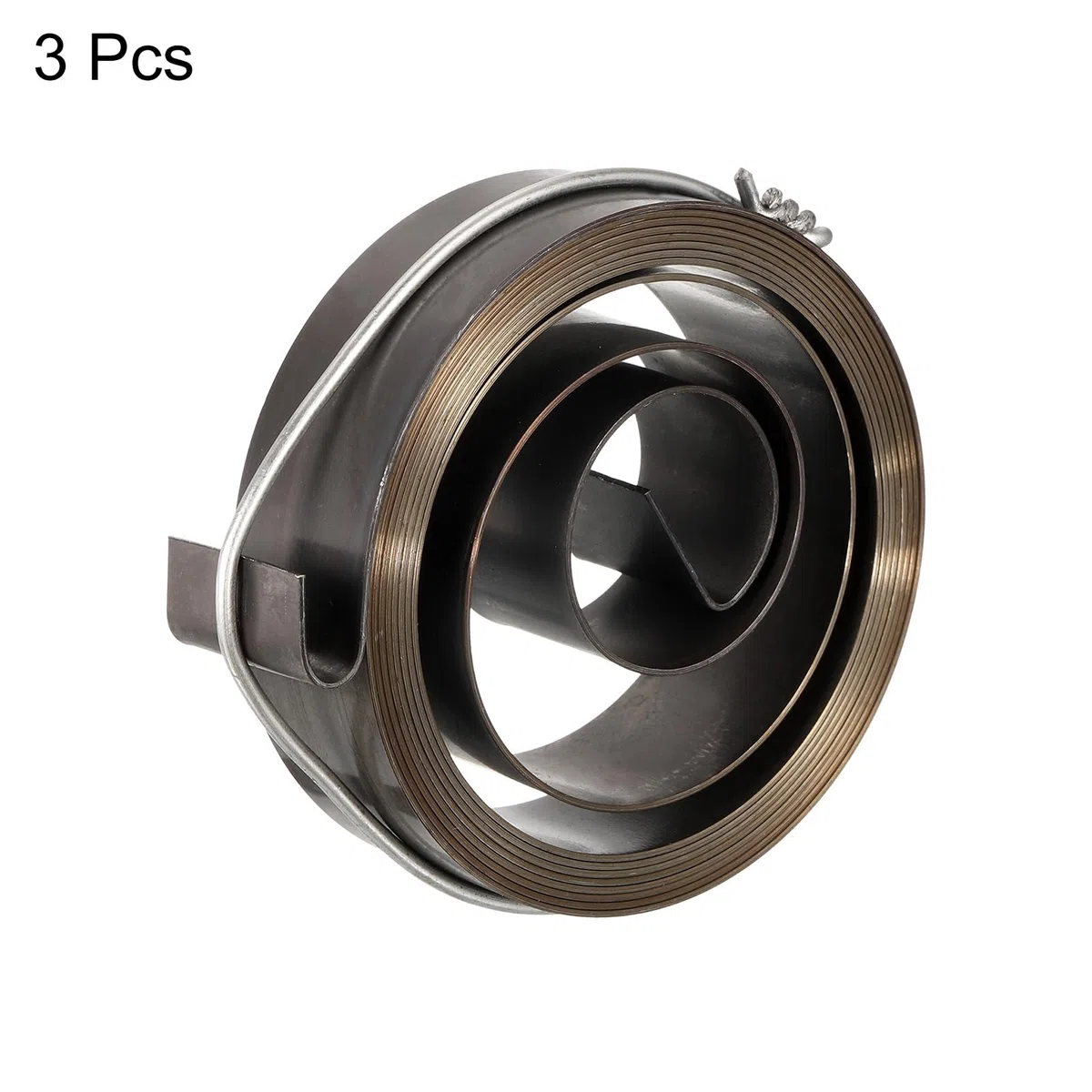 QUARKZMAN Molla per Pressa Trapano Molla Ritorno Mandrino Pressa Trapano Montaggio a Spirale Acciaio per Molle Finitura Nera Chimica Lunghezza Espansa 1800 mm 64 x 19 x 0,7 mm 3pz