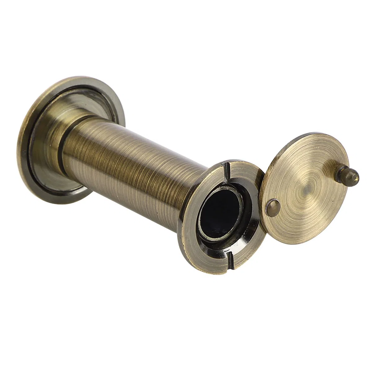 Ymiko Spioncino Porta Blindata con Angolo Visivo 220 Gradi per Spessore 55-90 mm, Copertura Rotante Antintrusione per Casa, Ufficio, Hotel