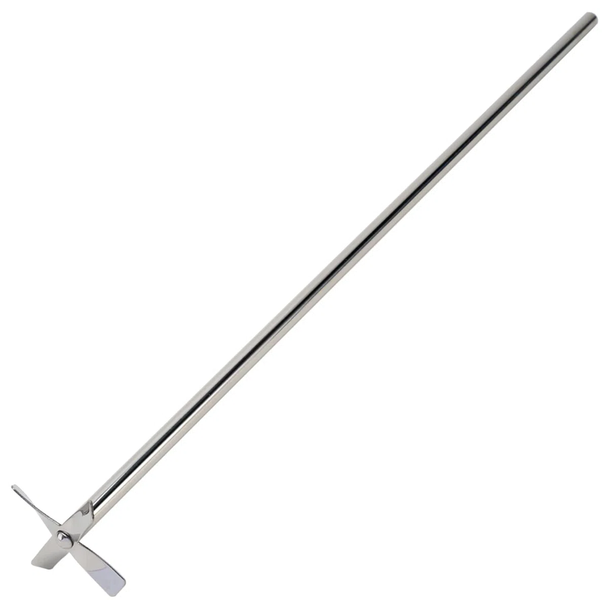 ONiLAB 18900071 316L Acciaio inossidabile 4 pale elica agitatore, diametro agitatore 50 mm, diametro albero 8 mm, lunghezza albero 400 mm