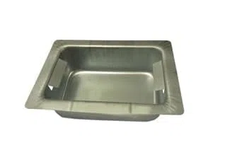 FIGEVIDA Cassetto vaschetta portacenere per Camino e Stufa a Pellet 24 x 19 x 7 cm per Clam in lamiera Stampata
