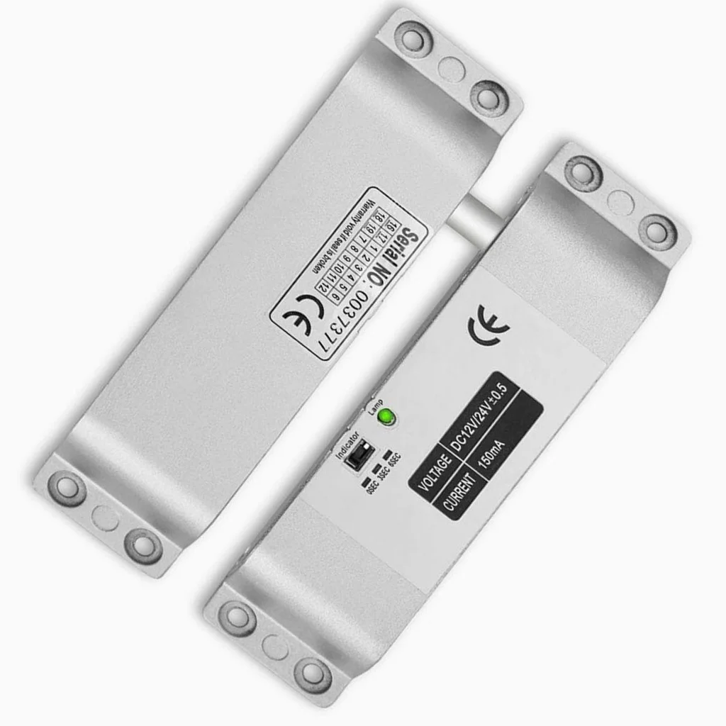 YAVIS Serratura Elettrica a Bloccaggio a Boccaggio DC 12V Fail Safe NC Modalità Serratura Elettronica per Controllo Accessi Sistema di Sicurezza con Ritardo