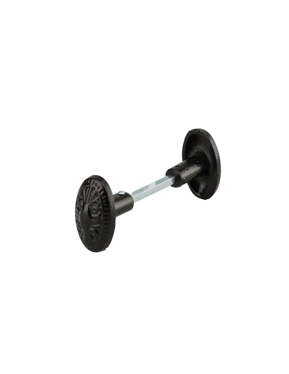 THIRARD - Bottone doppio in ghisa, quadrato, 6 mm, con manicotto adattatore da 7 mm