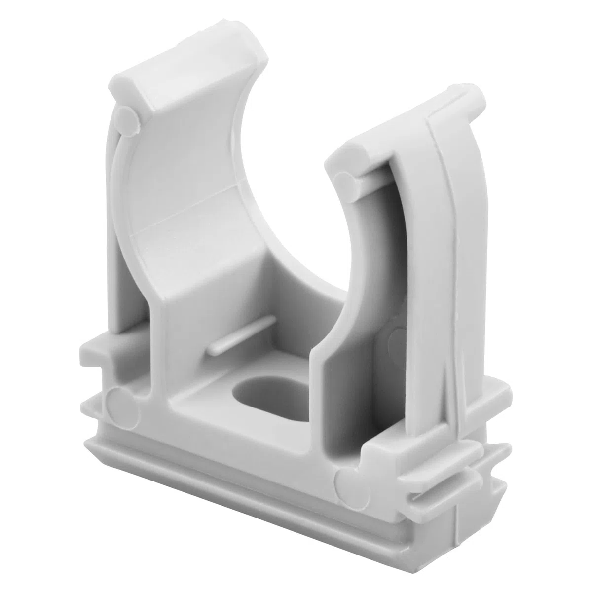 Gewiss SUPPORTO A CLIPS IN POLIMERO ANTICHOC - 25 mm - GRIGIO RAL 7035 (25 pezzi)