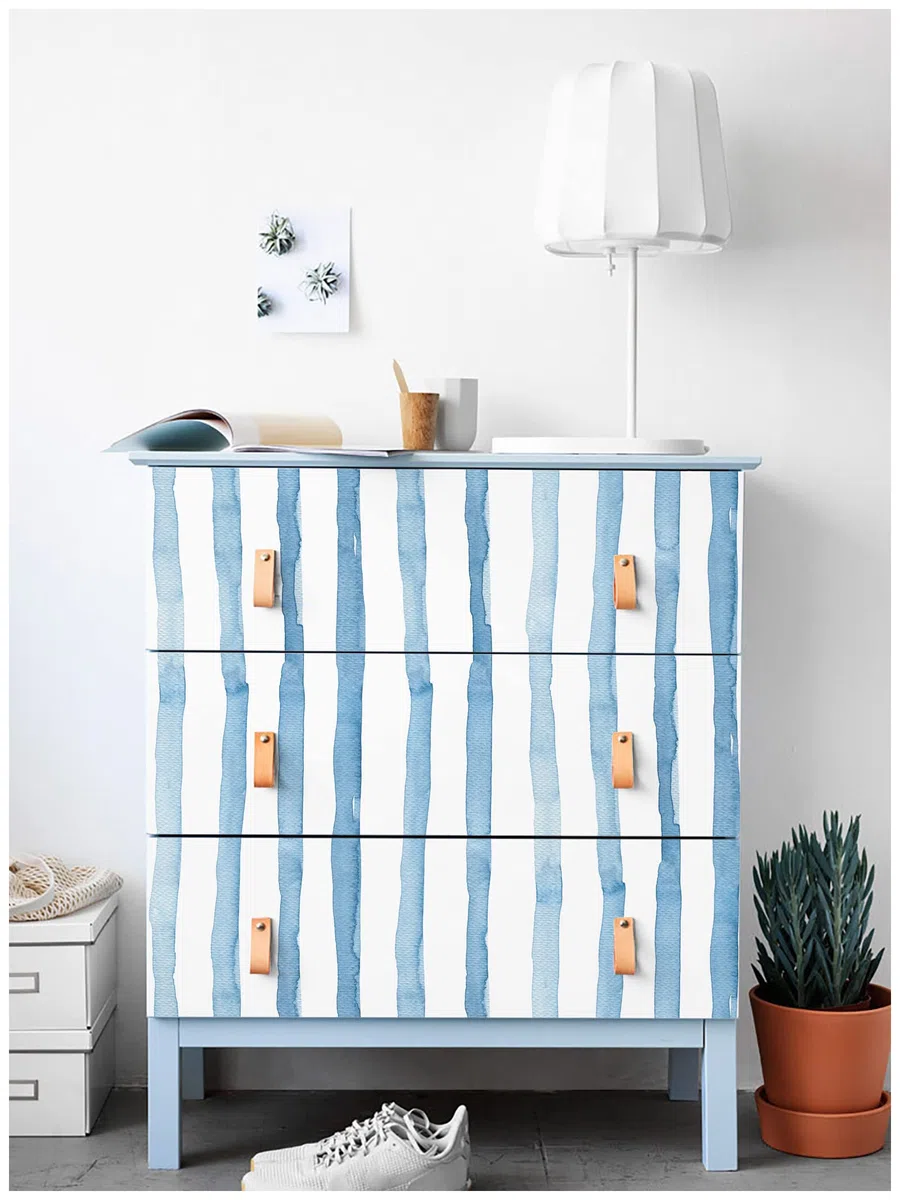 Carta da Parati Autoadesiva Moderna e Minimalista Geometrico 44x1000cm Strisce Pellicola per mobili o cucina Impermeabile rimovibile in vinile per uso domestico