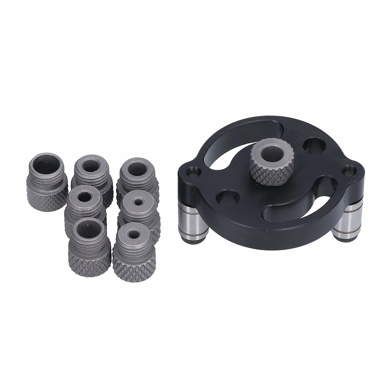 Localizzatore di Perforazione Cr12 con 8 Boccole di Perforazione 3/4/5/6/7/8/9/10 mm, Dima di Perforazione Verticale con Boccole Guida
