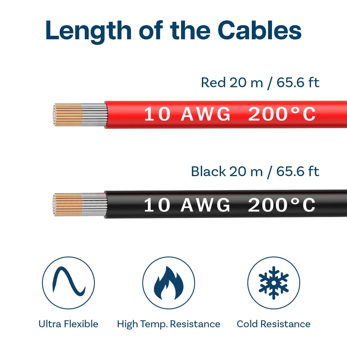 MMOBIEL Cavo elettrico a batteria, AWG 10, 6 mm², rosso e nero, 2,5 m, in silicone da 1050 fili nucleari per droni RC, aerei, camion, automobili, cavo morsetto batteria