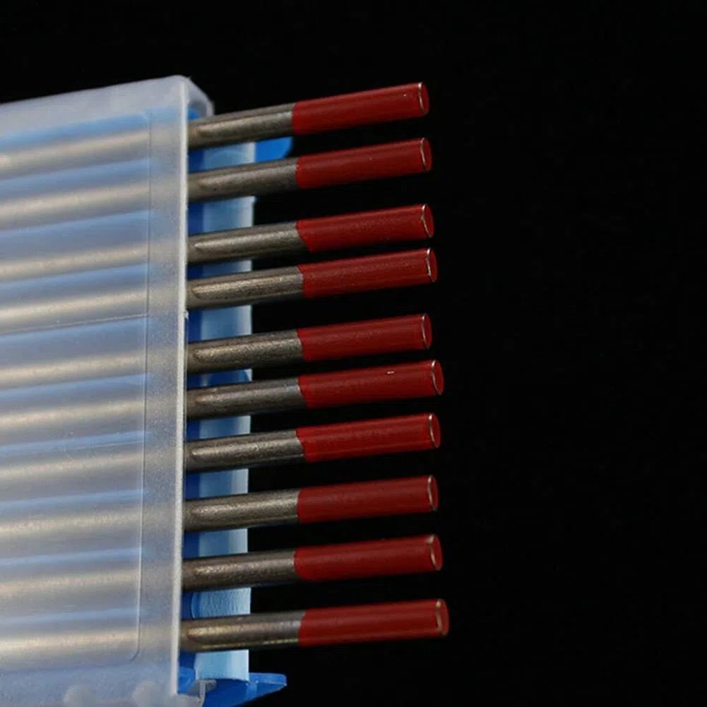 SUSEMSE TIG Elettrodi di saldatura tungsteno WT20 rosso 2% ossido toriato elettrodo 10-Pack punta 1.0/1.6/2.4/3.2 X175mm (2.4)