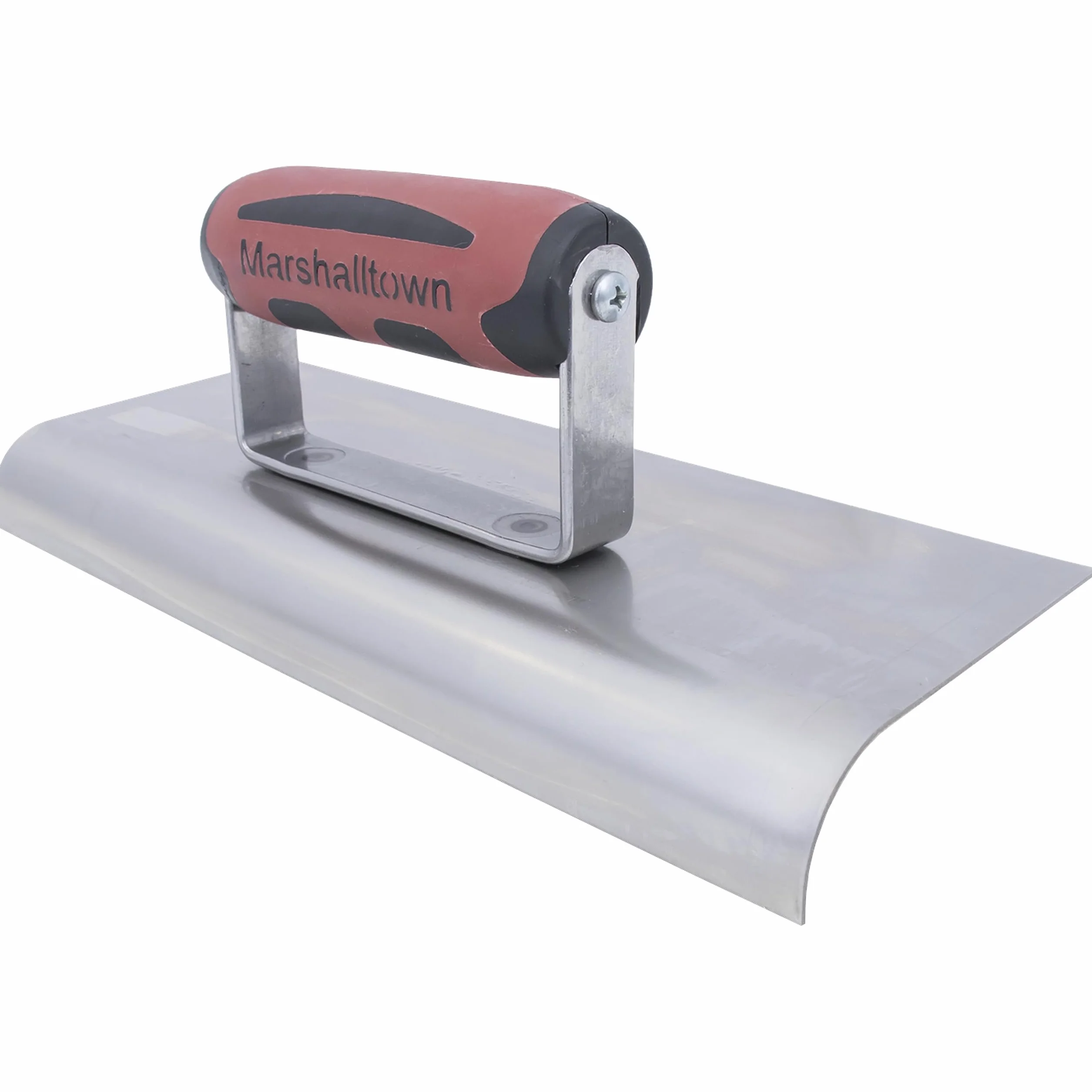 Frattazzo per bordi Marshalltown in acciaio inossidabile con impugnatura Durasoft, per arrotondare il calcestruzzo, raggio: 19 mm, labbro 25 mm, dimensioni della frattazzo: 254x102 mm