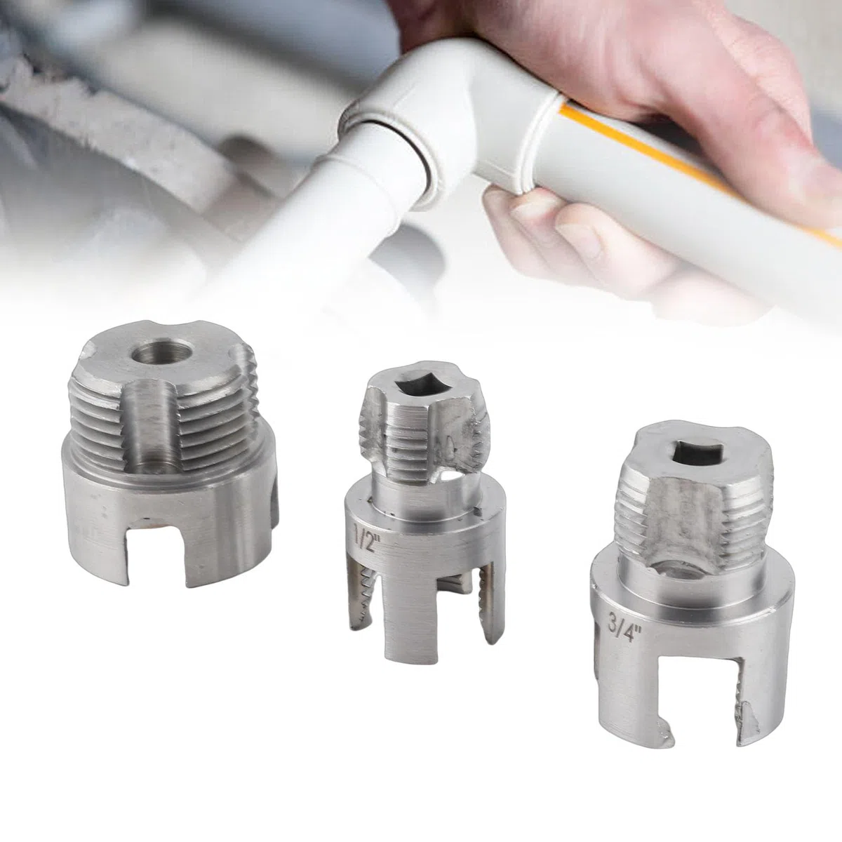 Utensile per Filettare Tubi Taglio Efficiente e Pulito del Filetto PVC PPR Riparazioni Plastica Progetti per Esterni G1/2 G3/4 G1
