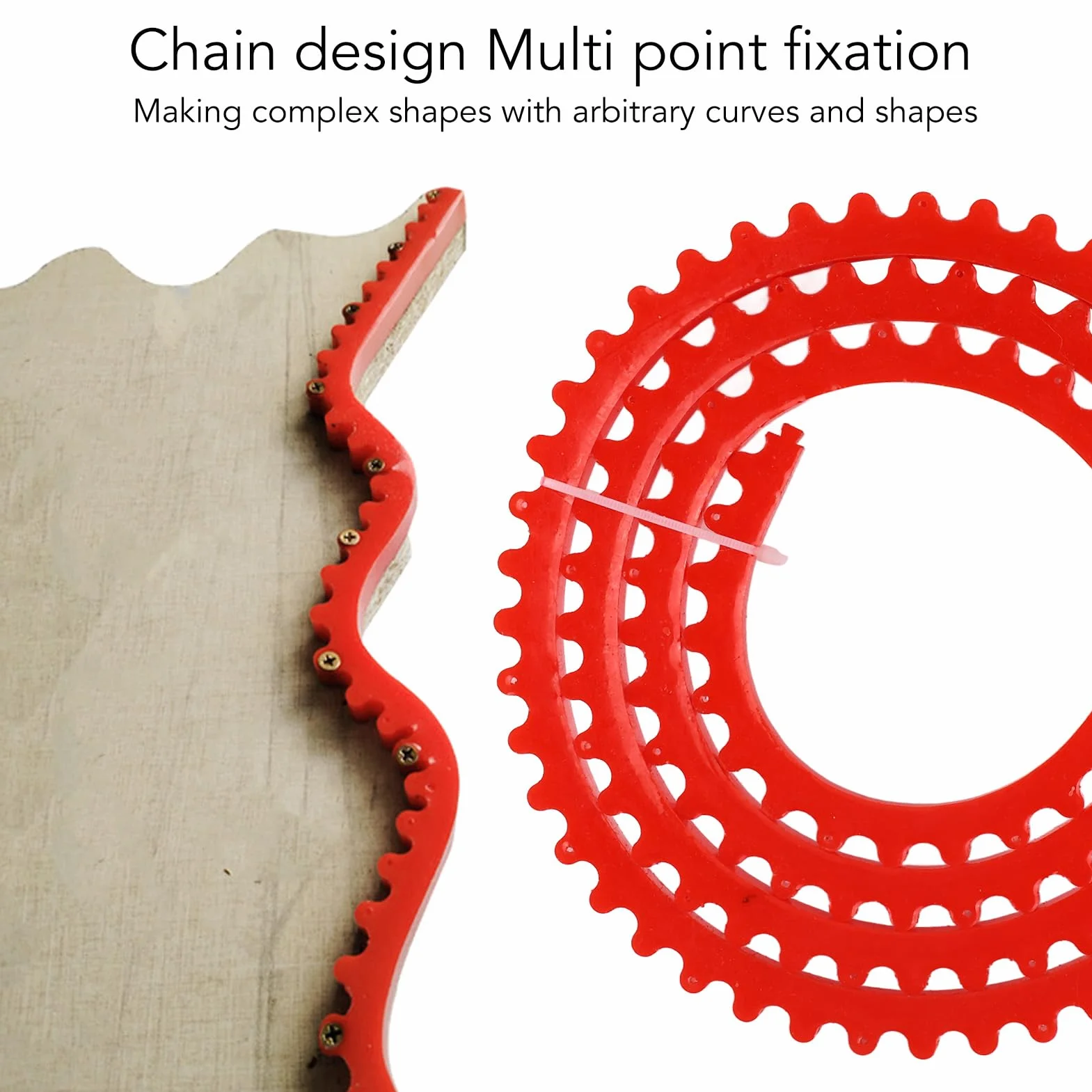 BORDSTRACT Striscia di Profilatura Lavorazione Legno, 2M Curve Flessibili per Fresatrici e Strumenti Falegnameria