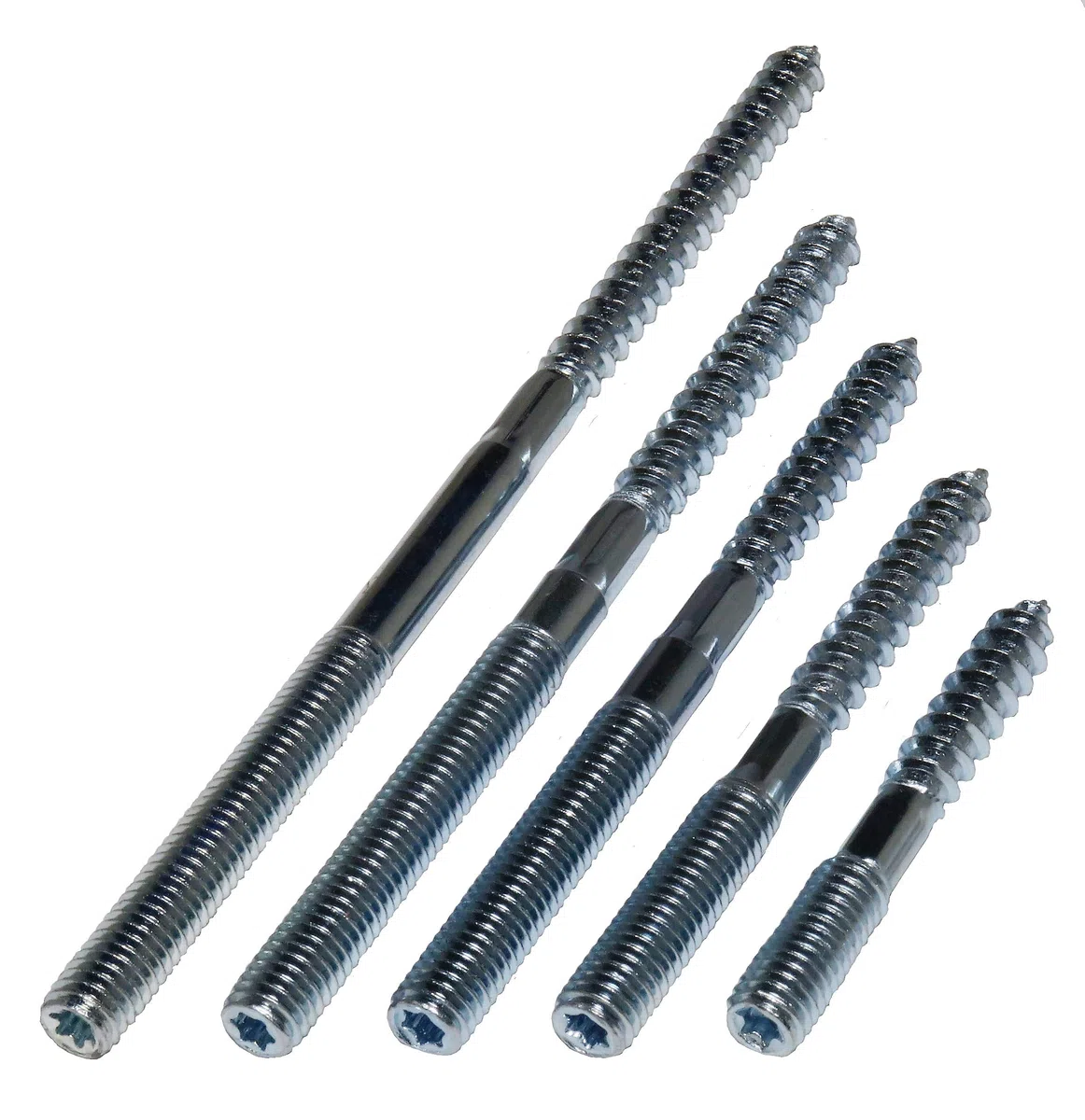 Rohrfixed-24 Set di 150 Viti Prigioniere M8 Esagonali Argento