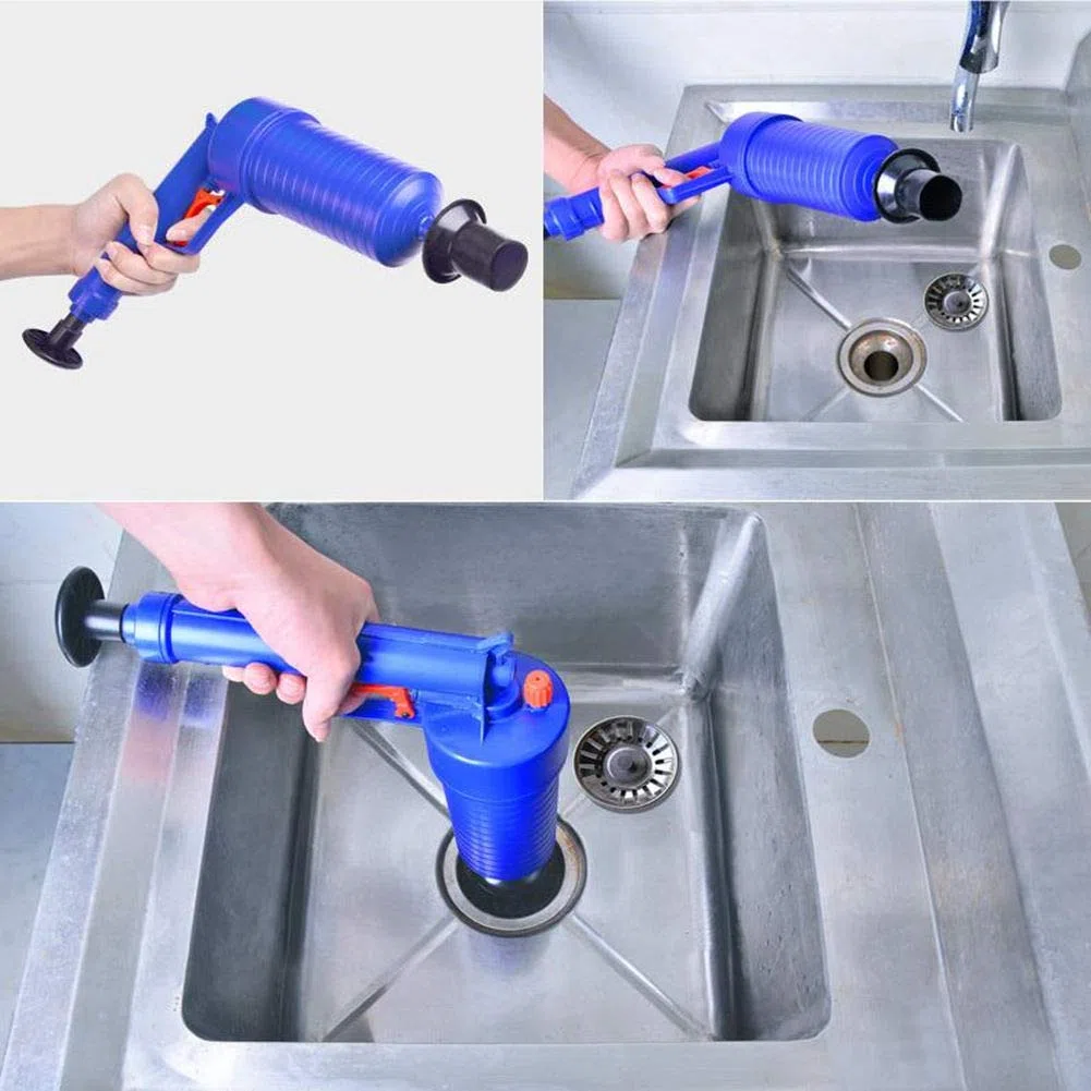 Sturalavandini a pressione-utilizzato per pulizia per vasca da bagno,cucina,bagno,tubo Sewer(4 Ventose)