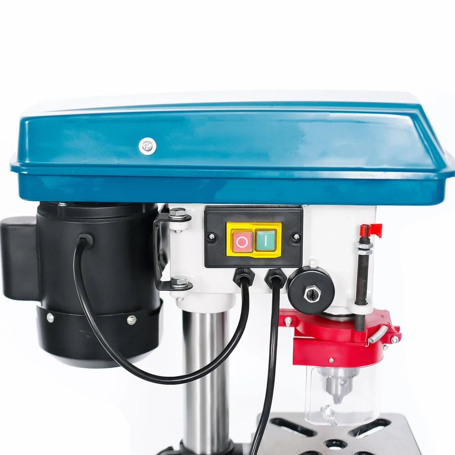 KATSU Tools Trapano a colonna da banco 250 W + mandrino 13 mm + interruttore elettronico 5 vel. + profondità foratura 50 mm + 2620 giri/min