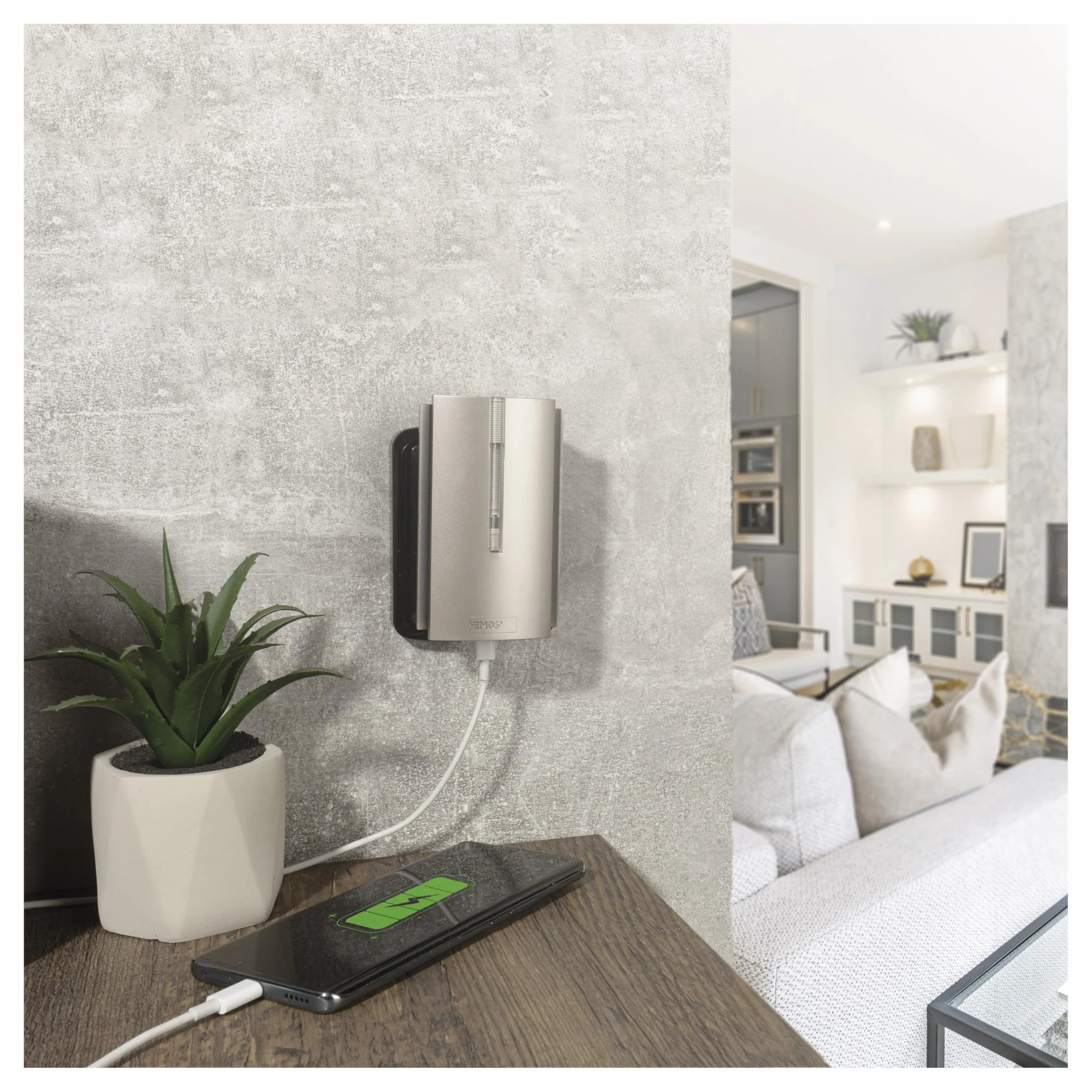 EMOS Campanello senza fili con funzione ripetitore e porta USB-C - portata illimitata - volume a 5 livelli fino a 85 dB - Indicatore LED - 16 melodie - Funzione di memoria - 230 V
