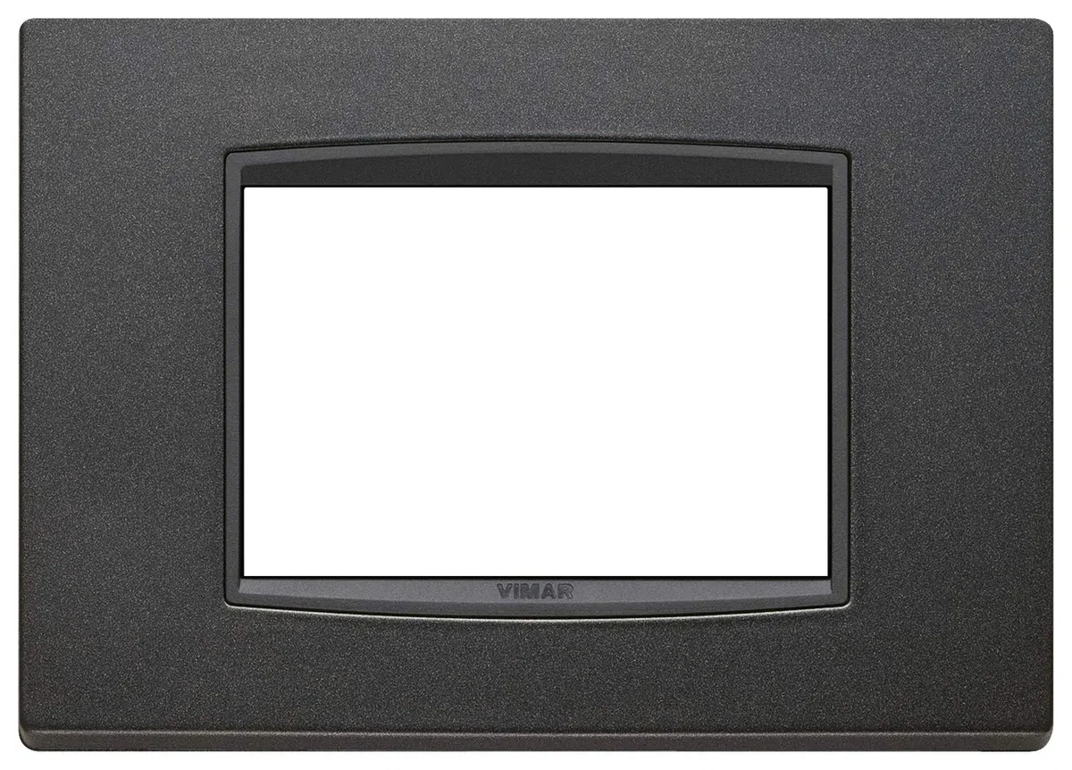 Vimar 20653.15 Eikon Placca Classic 3 Moduli antracite matt