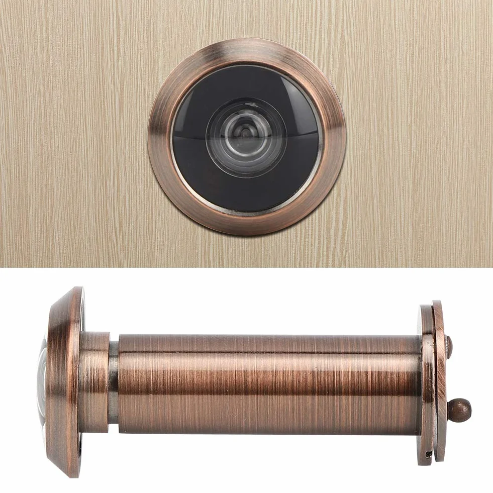 Ymiko Spioncino per spioncino con Copertura della Rotante Resistente per Spessore Porta 55-90 mm, Angolo antifurto 220 Gradi, Sicurezza per casa, Ufficio, Hotel(1)