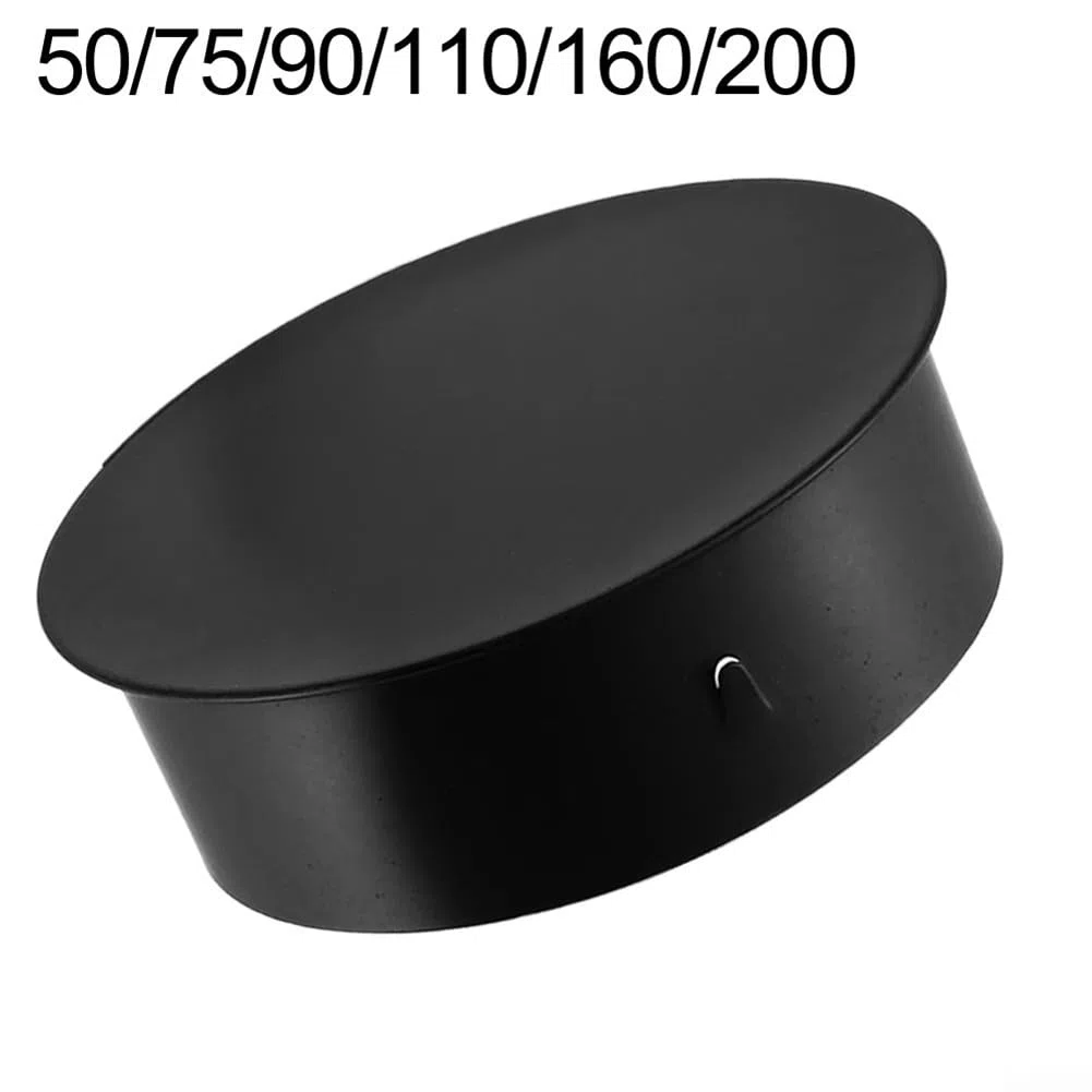 Copertura per foro del camino, 50-200 mm, in acciaio inossidabile, coperchio per tubo della stufa, coperchio per foro del camino, tappo terminale per tubo del camino (200 mm)