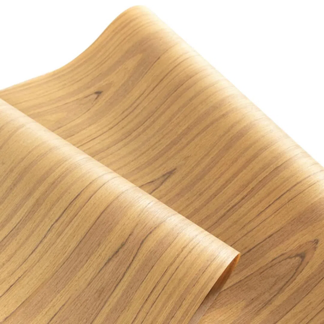 Impiallacciatura in legno di teak, spessore 0,2 mm, 2,5 x 0,58 m, perfetta per decorazioni domestiche, mobili, fai da te, interni automobilistici, pareti e progetti di lavorazione del legno