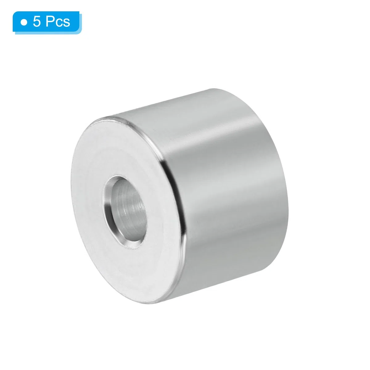 PATIKIL M6 Distanziali in alluminio, 5pz Distanziali Metallici in Alluminio 6,5mm ID x 20mm OD x 14mm L Distanziatore Vite Distanziale Alluminio Rotondo Adatti per Viti 1/4" M6