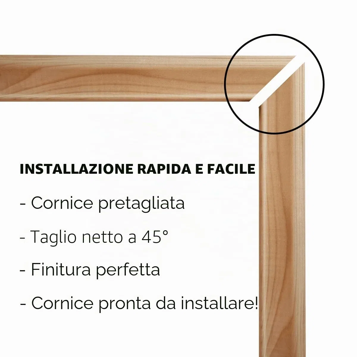 NORDLINGER PRO Set di 4 modanature dritte, 100 cm, 100% FSC