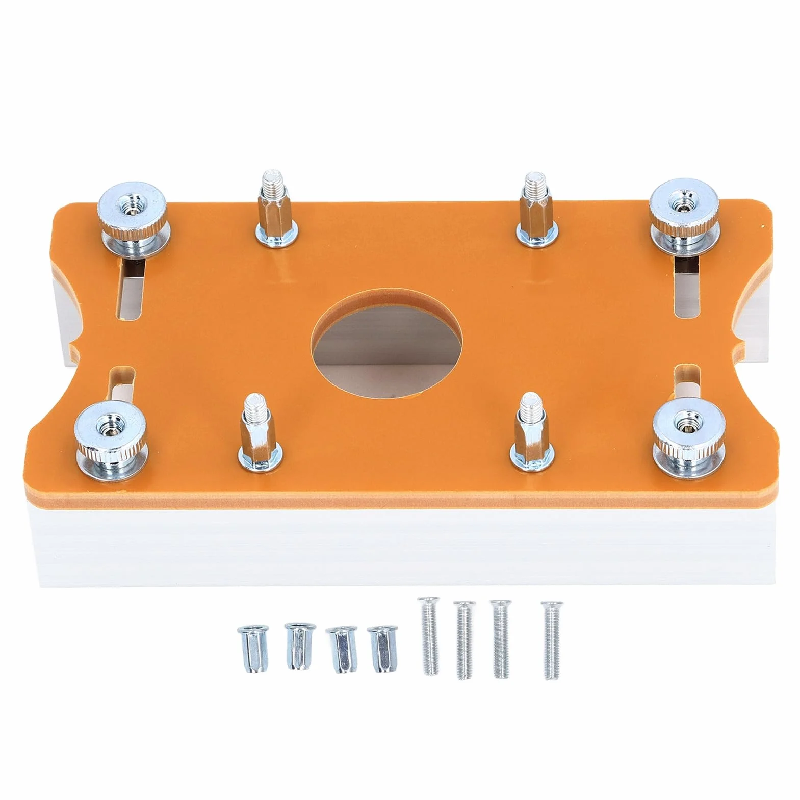 Piastra di Inserimento per Tavolo per Fresatrice per Legno, Piastra di Base per Fresatrice per Legno Piastra per Scanalatura del Router Piastra di Posizionamento per Scanalatura