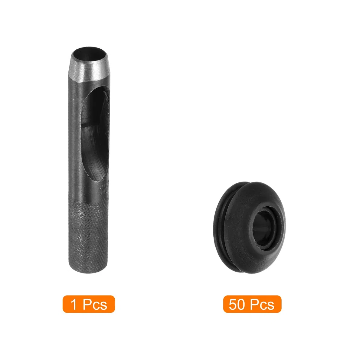 QUARKZMAN Occhielli in Plastica Multiuso 51Pz, Set Occhielli, 12mm Occhielli Plastica Generic Occhielli Per Teloni Rondelle Occhielli Plastica Antiruggine per Teloni per Camion, Nero