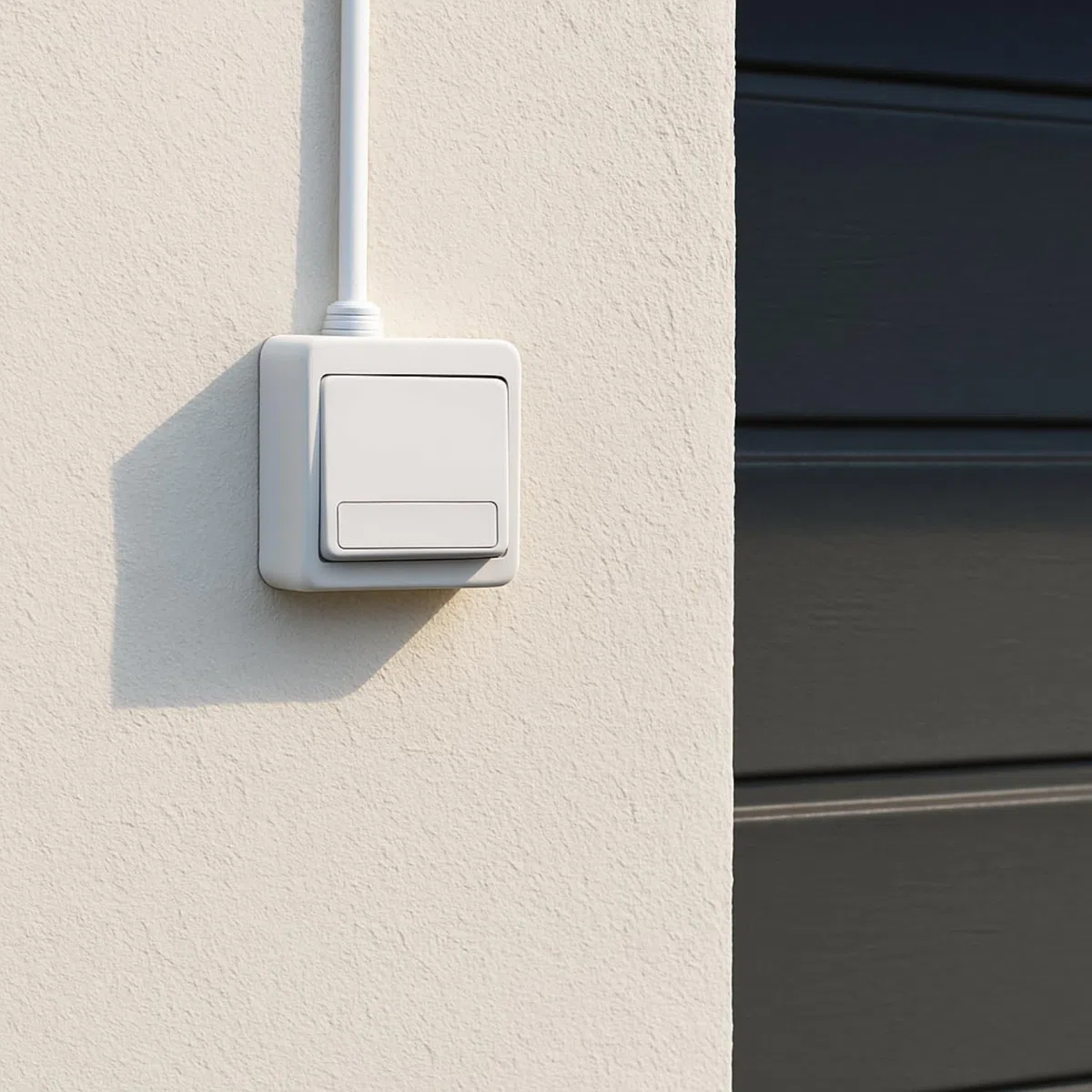Pulsante campanello, targhetta per nome IP54, All-in-One, serie G1, bianco puro