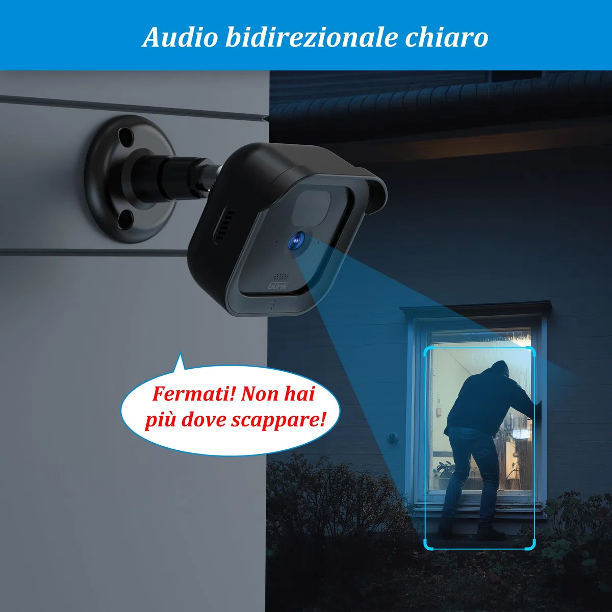 PlusAcc Supporto per Blink Camera Outdoor - Supporto a Parete Regolabile con Custodia per Blink Videocamera Outdoor 4 e outdoor 2k+ e Camera di Sicurezza Blink Indoor (3 pezzi)