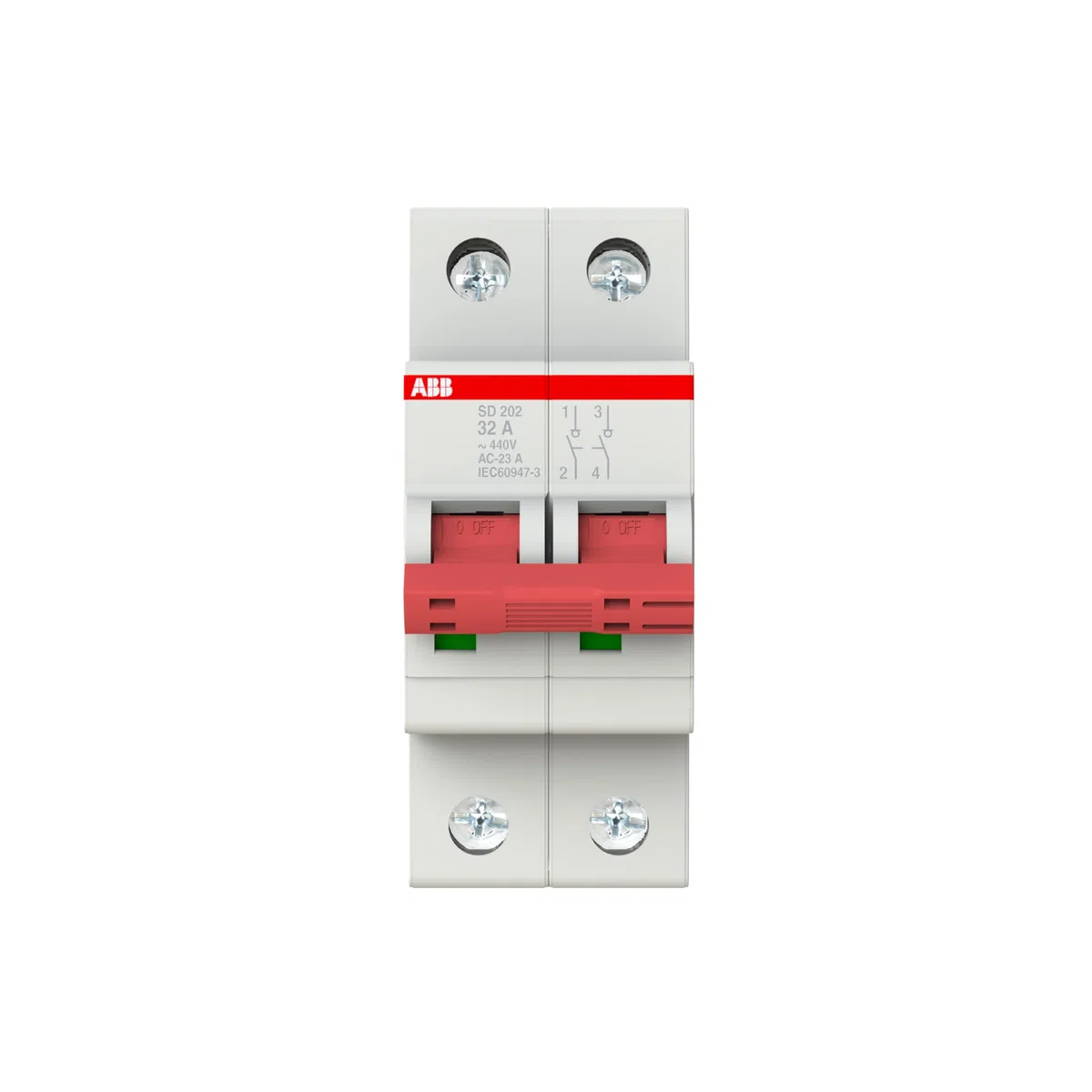 ABB SD202/32 INTERRUTTORE-SEZIONATORE 2P 32A