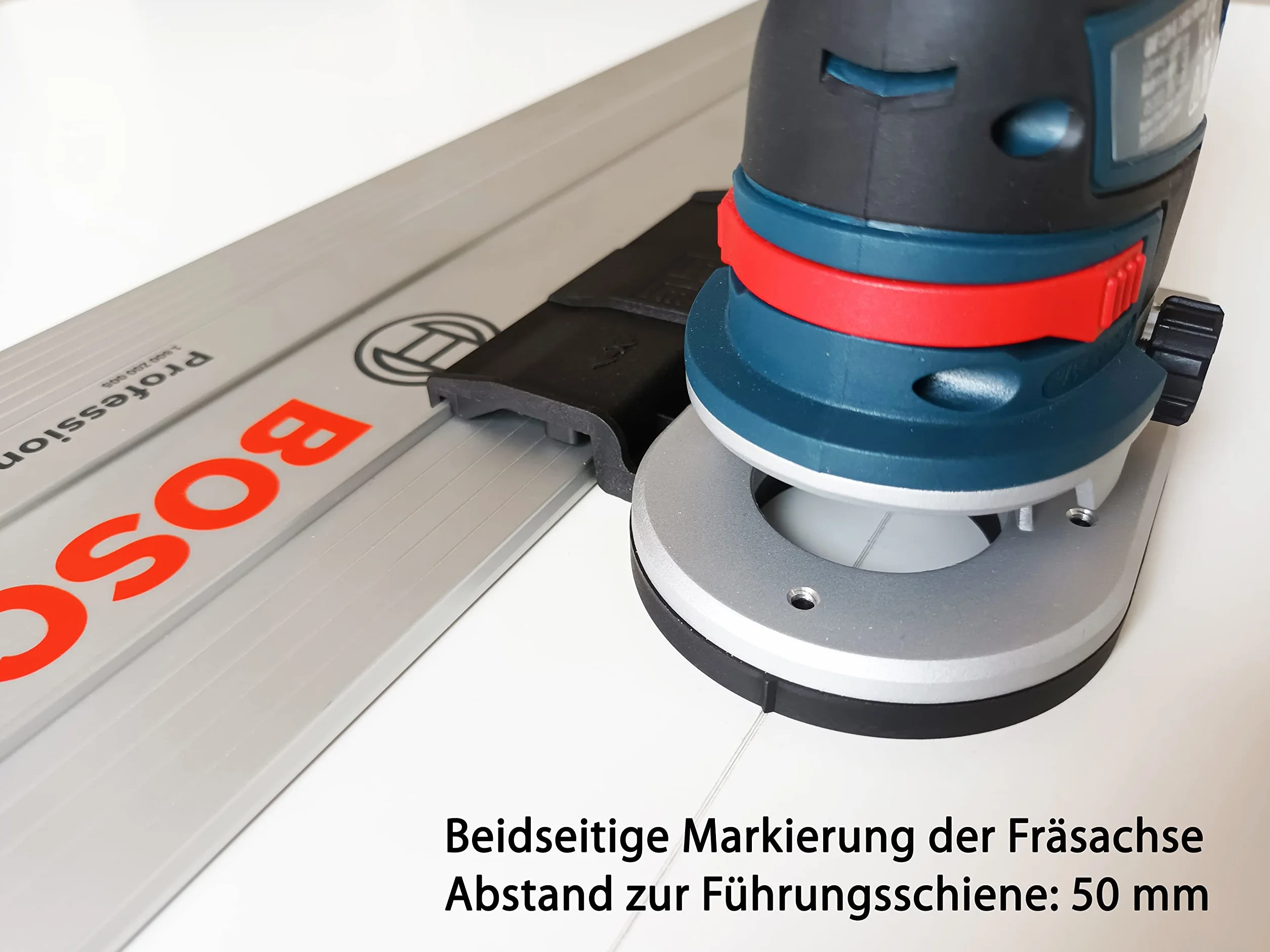 Adattatore professionale per binario di guida per Bosch GKF 12V-8 per Makita/Bosch/Festool/Mafell