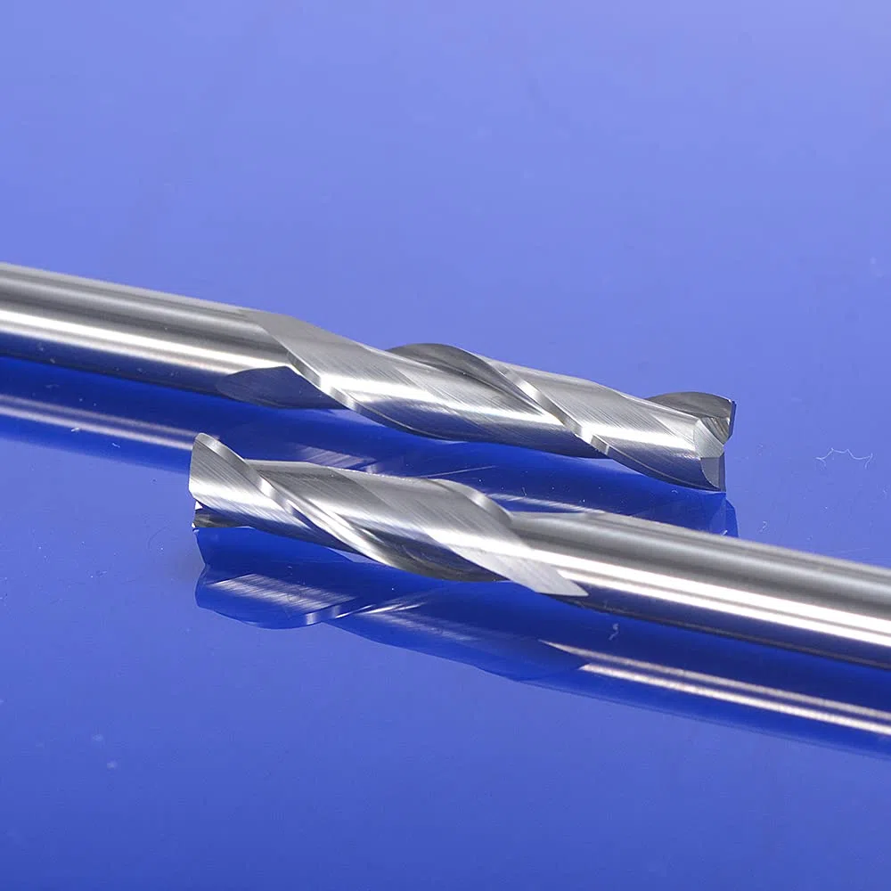 HOZLY 1 mm 1,5 mm 2,0 mm 2,5 mm 3,175 mm Fresa elicoidale a 2 tagli in metallo duro per incisione CNC