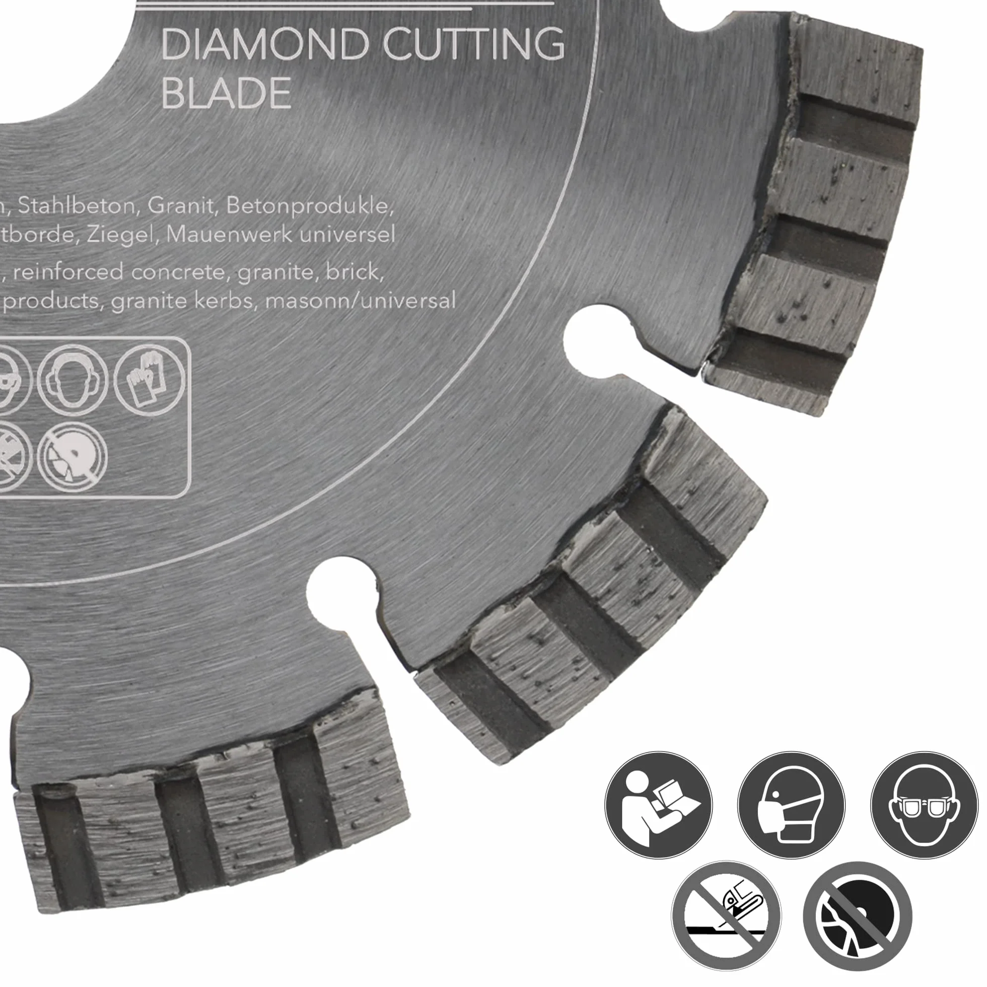 PRODIAMANT Disco da taglio diamantato Premium per calcestruzzo 150 mm x 22,2 mm disco da taglio diamantato saldato al laser