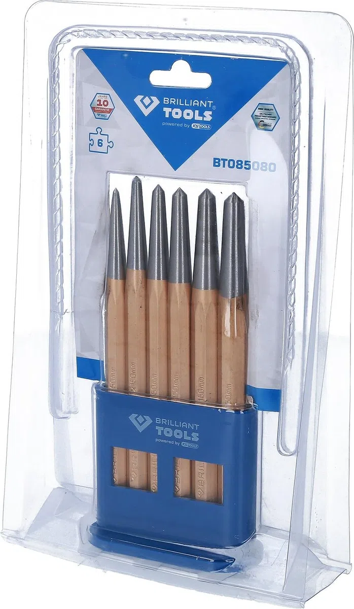 BRILLIANT TOOLS BT085080 Serie di bulini, 6 pz [Powered by KS TOOLS]