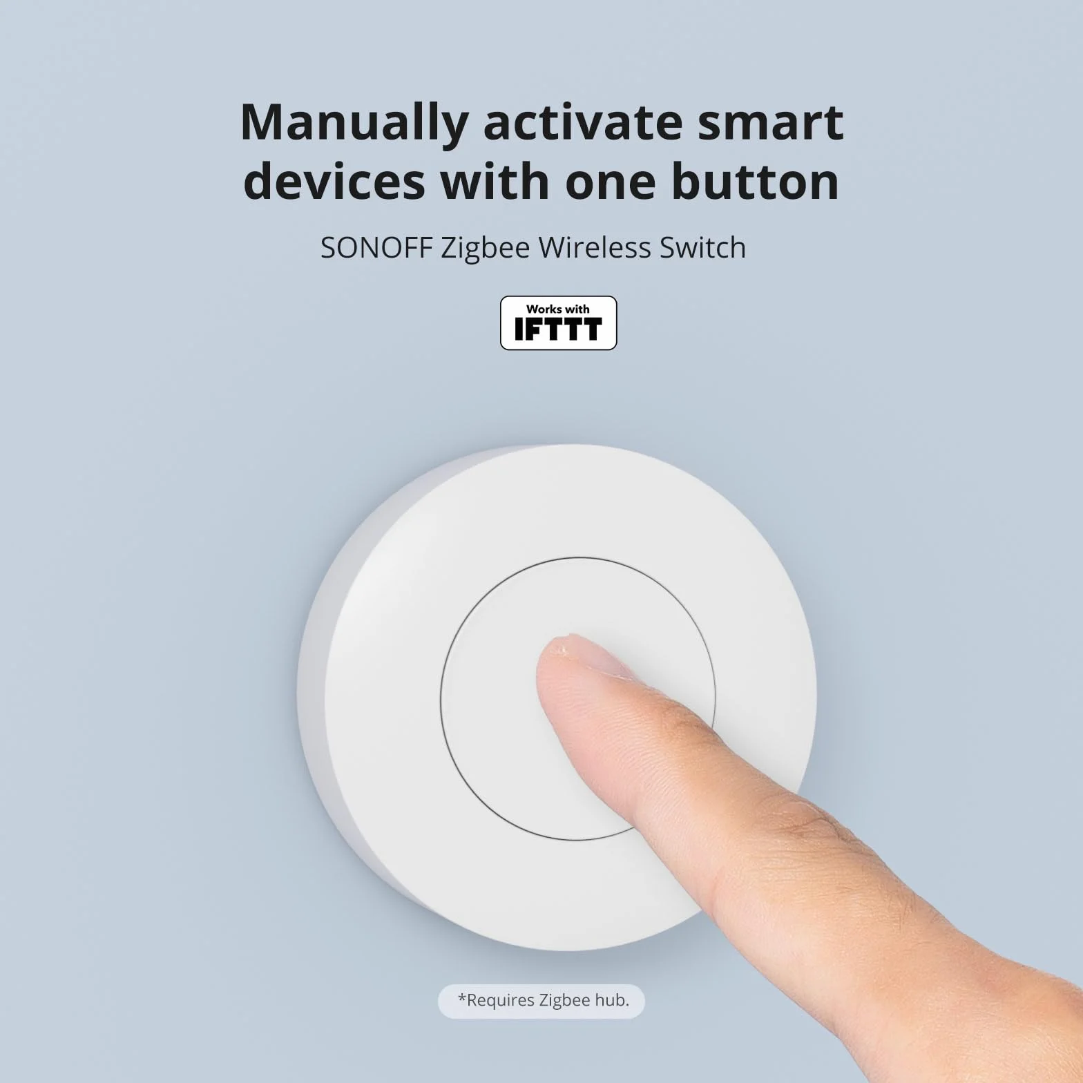 SONOFF Zigbee Mini Interruttore Smart, 2Pcs SNZB-01P Interruttore Touch Luce, Pulsante di Controllo Multifunzionale a 3 Vie per Dispositivi Domestici Intelligenti, Compatibile con Alexa, IFTTT