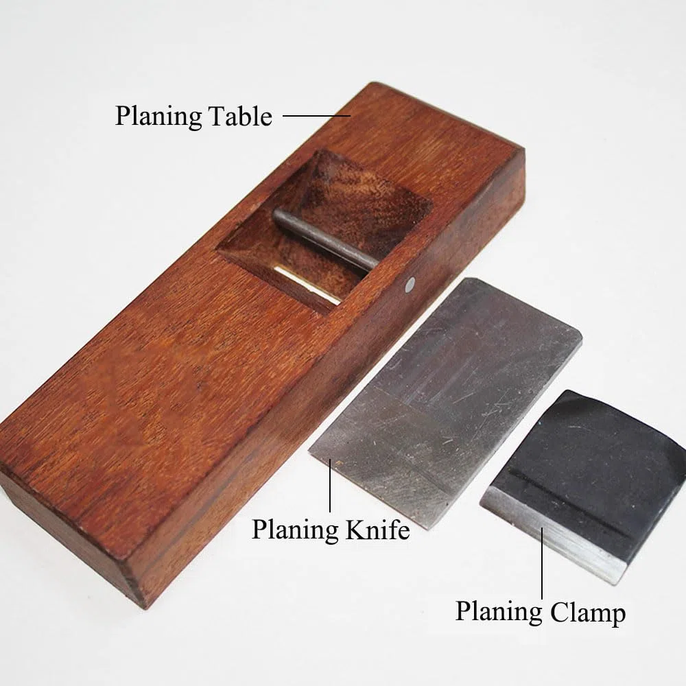 Pialla manuale, strumento per la lavorazione del legno in mogano fine, piccola pialla leggera per piallatura del legno - S