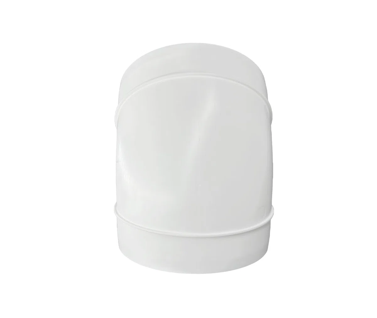 H&C VENT Tubo a Gomito 45 Gradi, Scarico e Ventilazione 150 mm, Plastica per Cappa, Angolare (45 Gradi, 150)