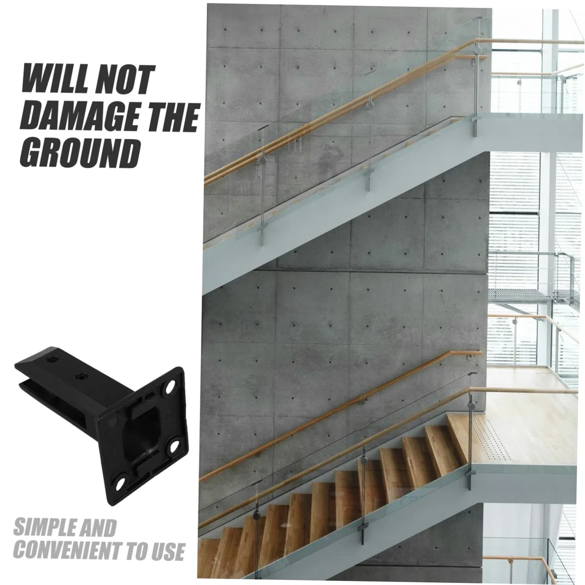 Homoyoyo Morsetto Per Ringhiera in Vetro Per Scale Clip Staffa Per Ringhiera Per Recinzione Per Piscina Clip Per Balaustra in Acciaio Inossidabile