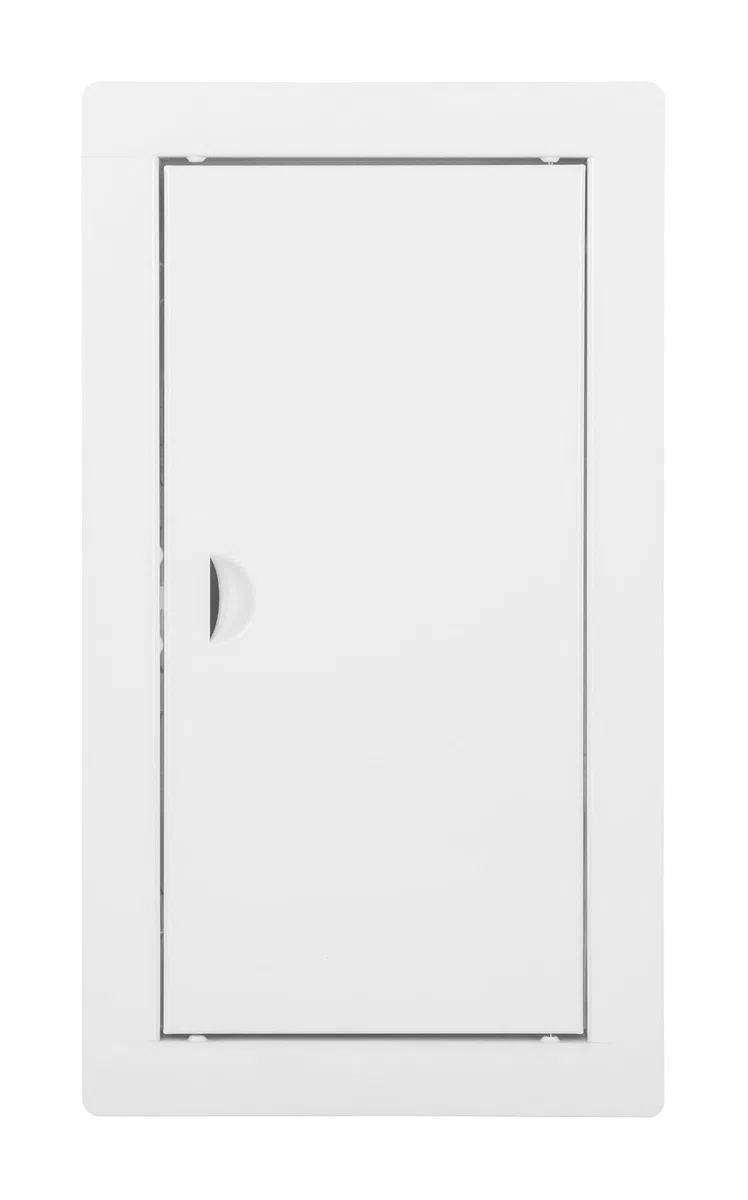 Sportello di Ispezione 20x40 cm in Metallo Bianco con Chiusura a Scatto, Botola di Ispezione per Parete e Soffitto, Pannello di Accesso in Acciaio Verniciato a Polvere Robusto