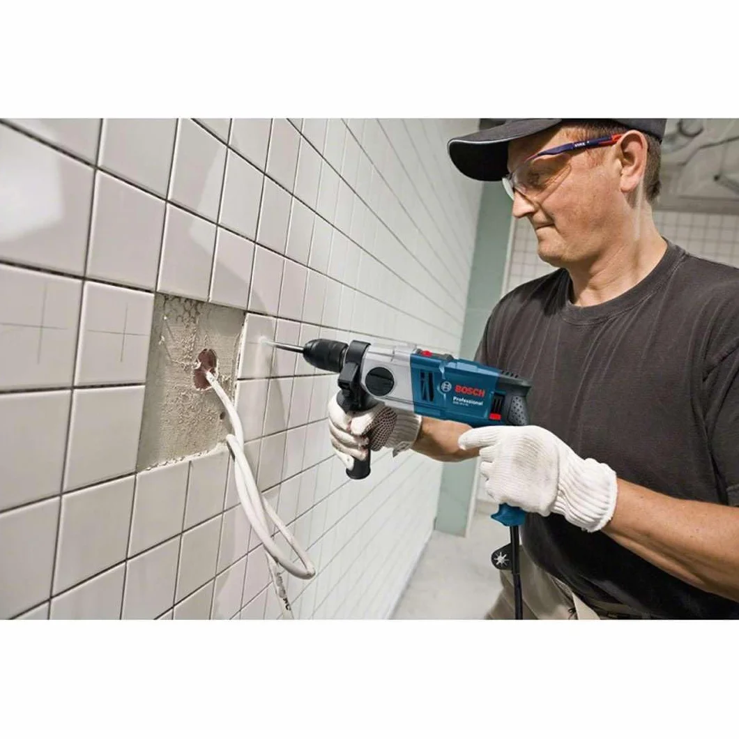 Bosch Professional Trapano con percussione GSB 18-2 RE /06011A2190/ 800W /Campo di serraggio mandrino, min./max. 1.5-13 mm