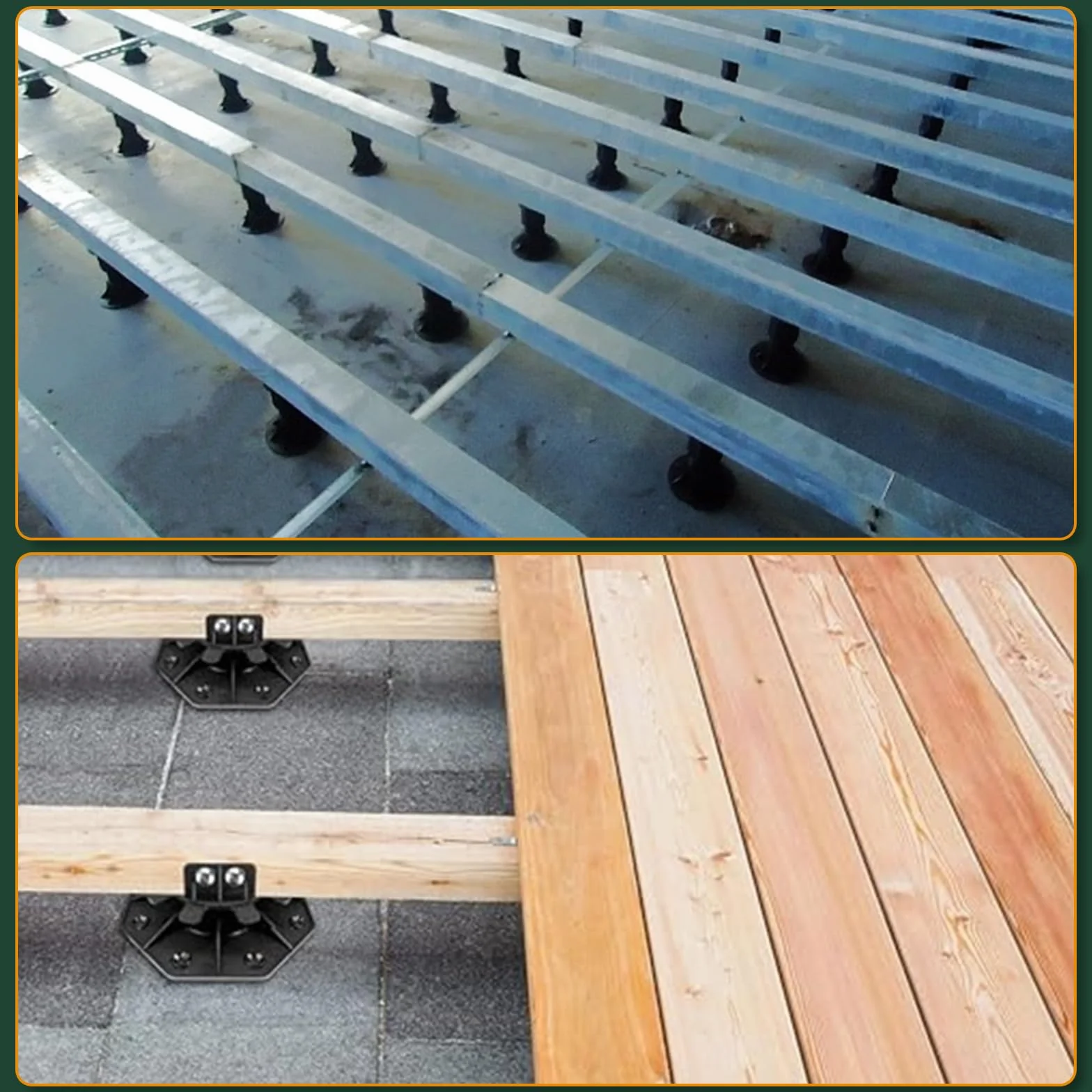 10 pezzi Cuscinetti per piedistalli da terrazza, altezza regolabile 18-30 mm, materiale PP, per fontane con giochi d'acqua, pavimentazione di cortili