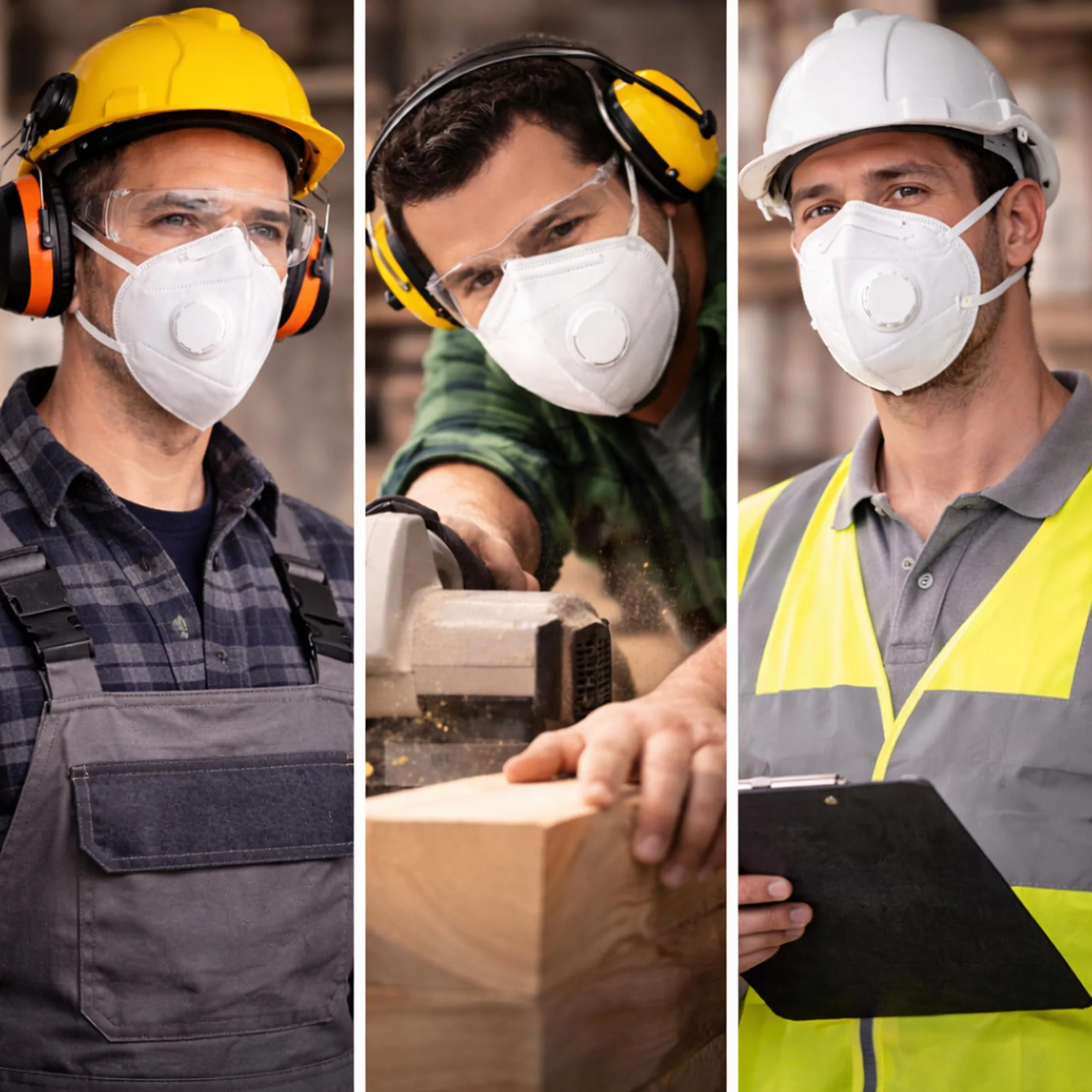 Mascherina FFP3 con Valvola || Certificata CE 0370 || DPI di Massima Protezione per Polveri Sottili e Inquinamento || Ideale per Lavoro, Cantiere e Uso Industriale